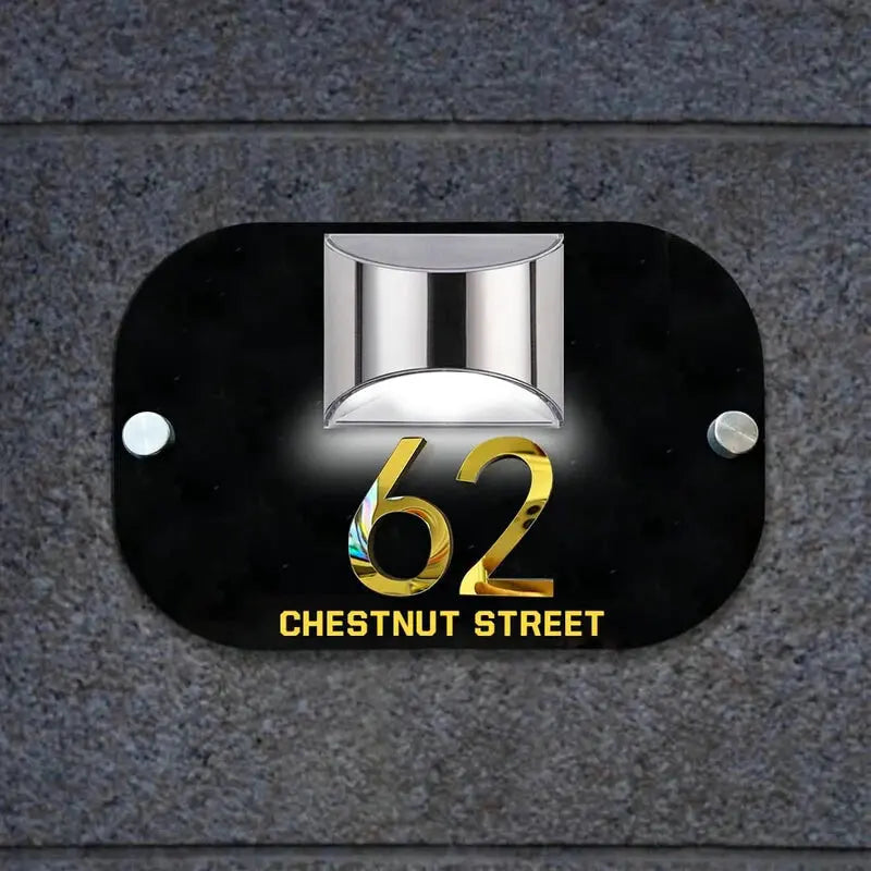 Hausnummernschild Briefkastenschild