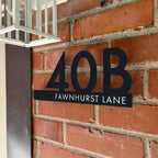 Hausnummernschild dekorative Rosette