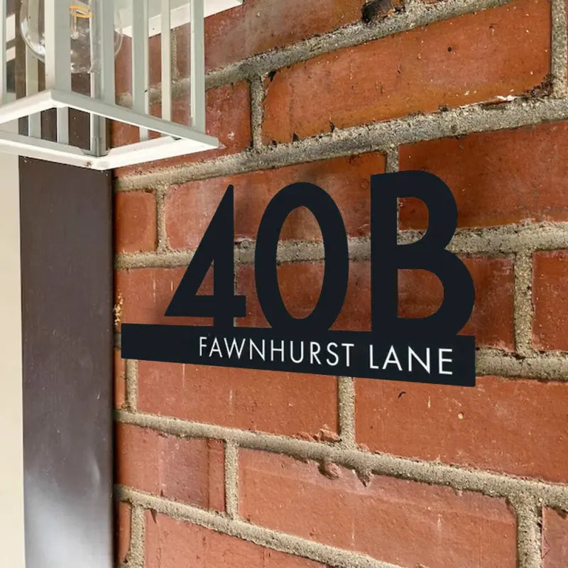 Hausnummernschild dekorative Rosette