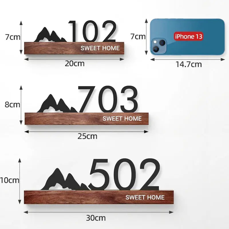 Hausnummernschild Design