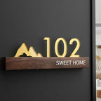 Hausnummernschild Design