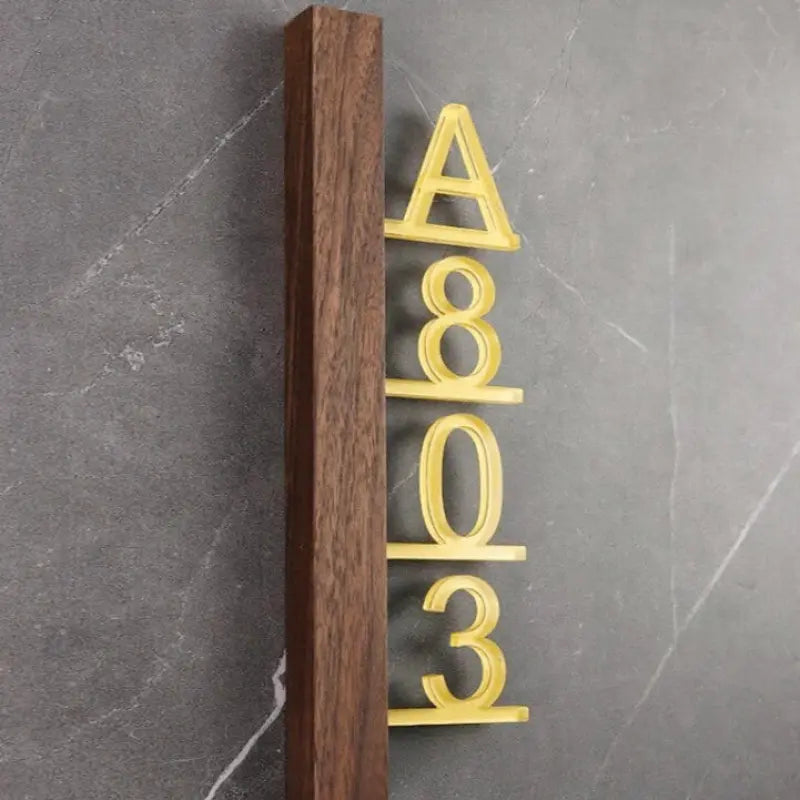 Hausnummernschild Design