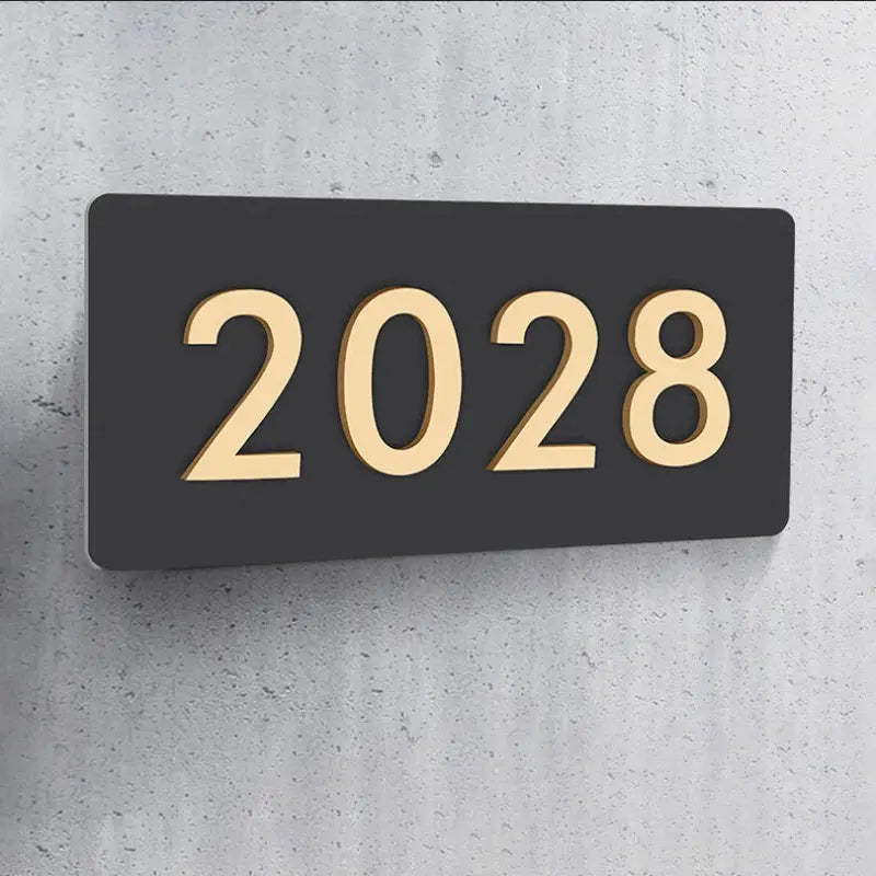 Hausnummernschild Familie