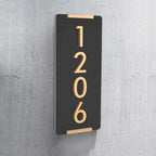 Hausnummernschild Familie