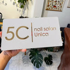 Hausnummernschild für dekorative Außenplakette