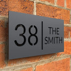 Hausnummernschild für dekorative Außenplakette