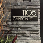 Hausnummernschild für dekorative Außenplakette