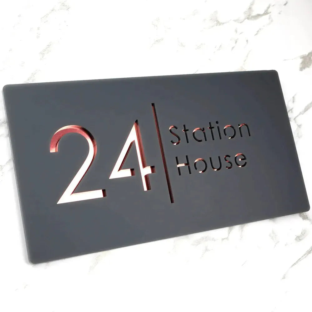 Hausnummernschild Luxuriös
