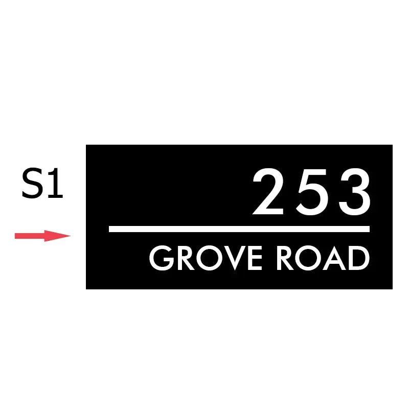 Hausnummernschild Original und beleuchtet