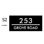 Hausnummernschild Original und beleuchtet