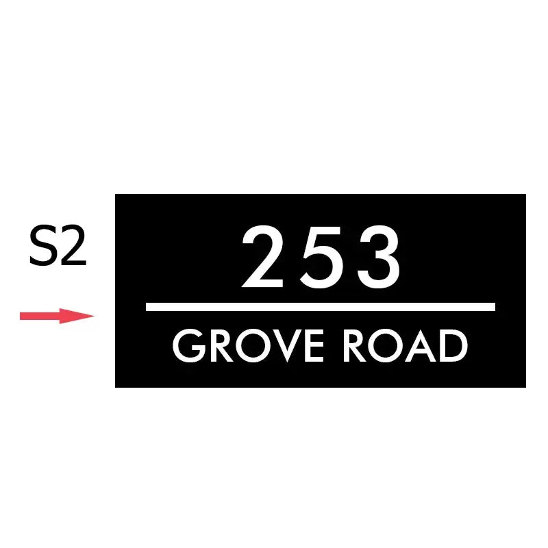 Hausnummernschild Original und beleuchtet