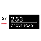 Hausnummernschild Original und beleuchtet