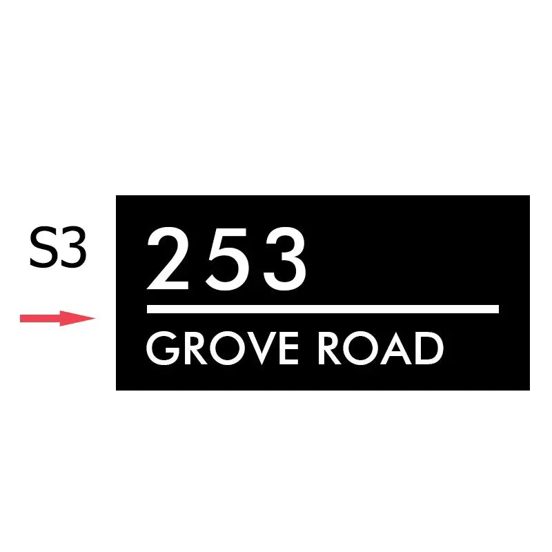 Hausnummernschild Original und beleuchtet