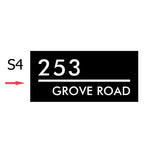 Hausnummernschild Original und beleuchtet