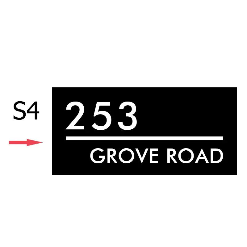 Hausnummernschild Original und beleuchtet