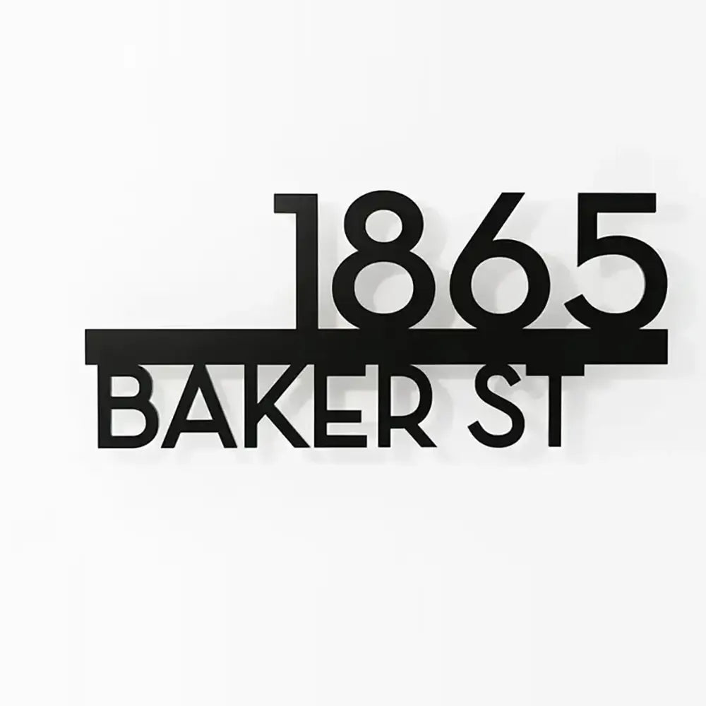 Hausnummernschild Personalisiert Elegant