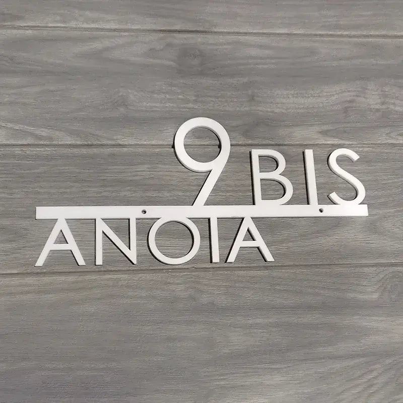Hausnummernschild Personalisiert Elegant