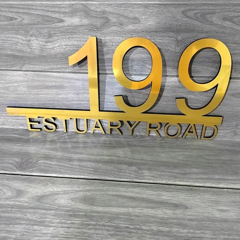 Hausnummernschild Personalisiert Elegant
