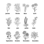 Lesezeichen Personalisiert Blumen