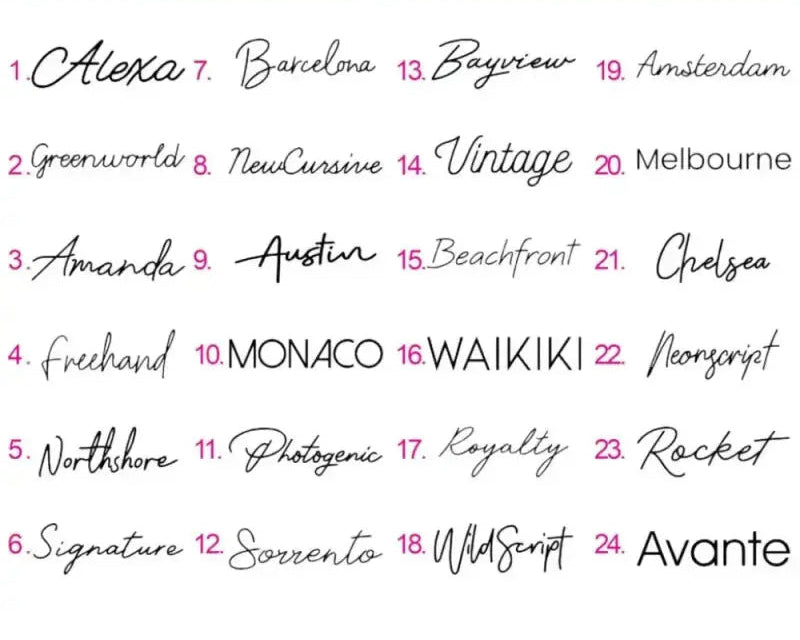 Neon Schild personalisiert Name