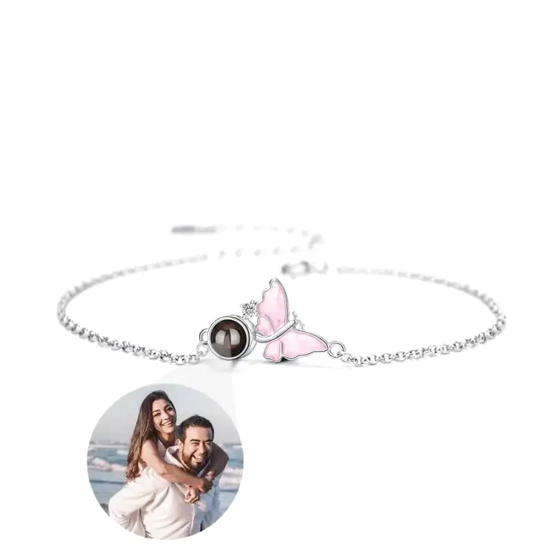 Personalisierte Armband mit Bild Projektion Frau