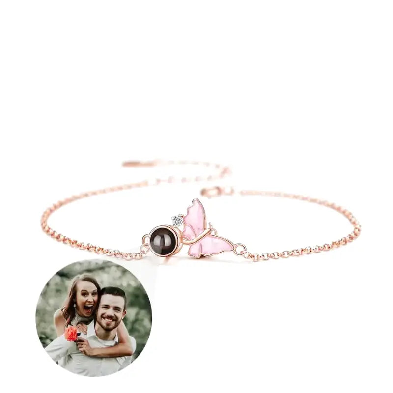 Personalisierte Armband mit Bild Projektion Frau