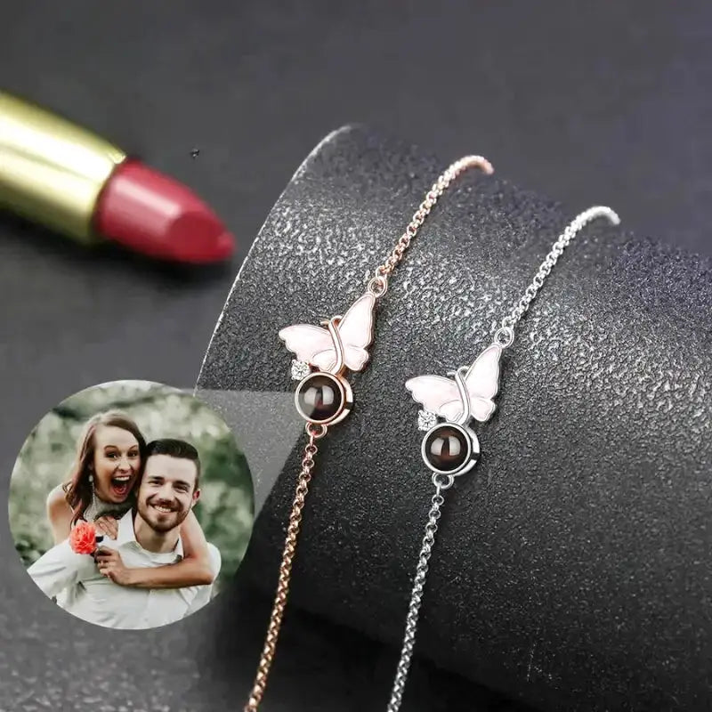 Personalisierte Armband mit Bild Projektion Frau