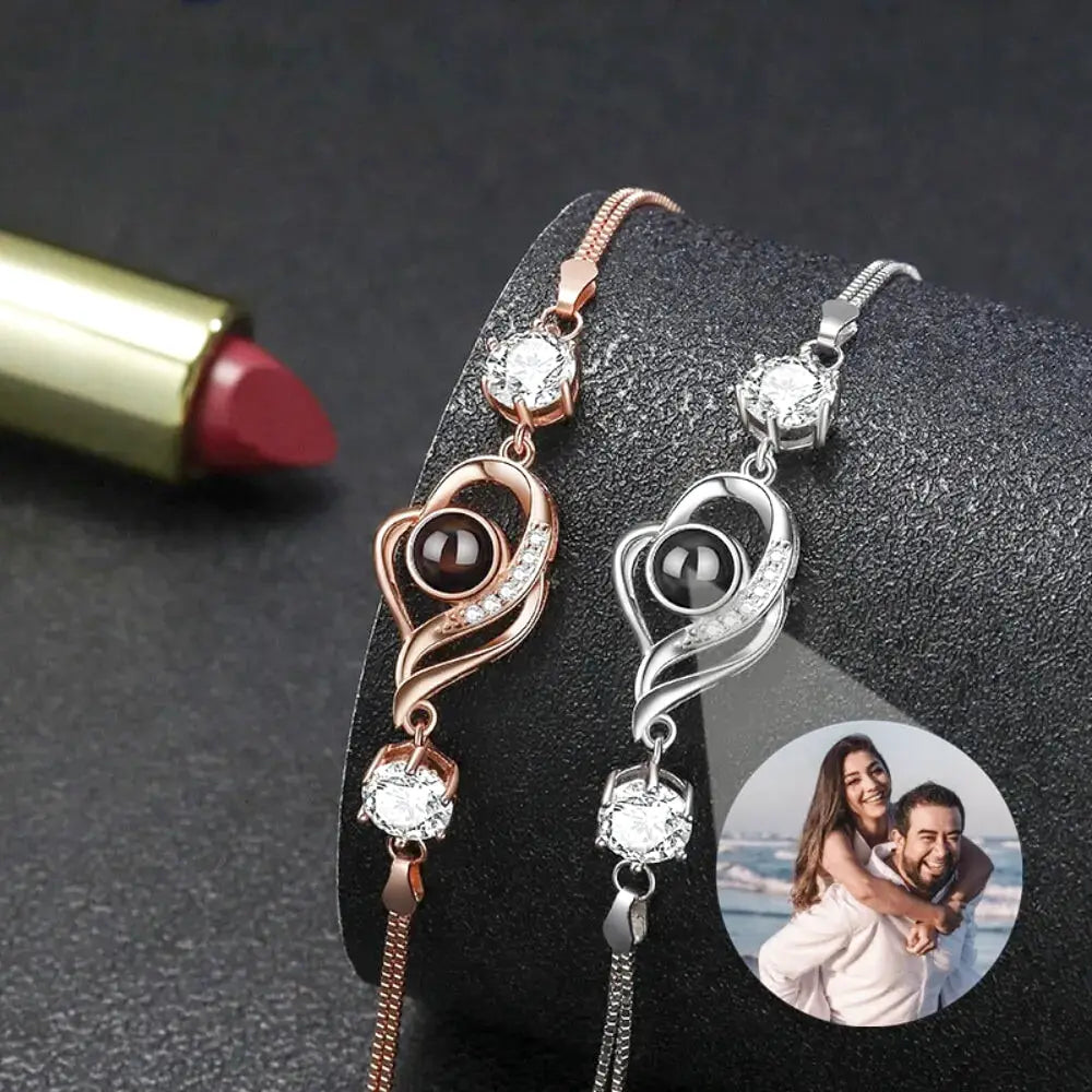 Personalisierte Armband mit Bild und Lupe