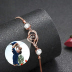 Personalisierte Armband mit Bild und Lupe