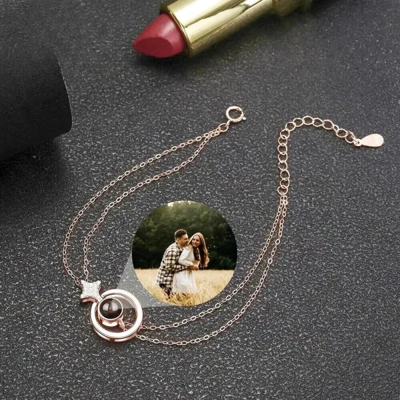 Personalisierte Armband mit Bild und Sternen