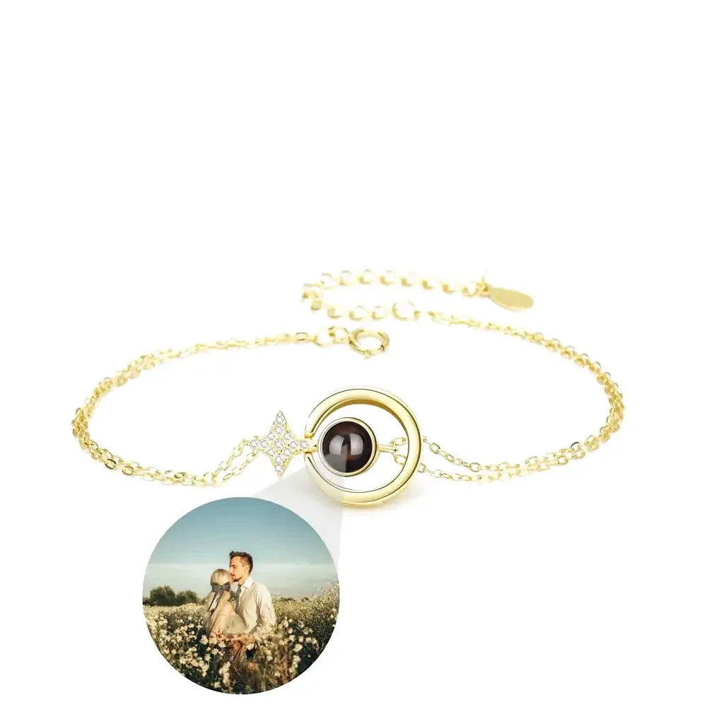 Personalisierte Armband mit Bild und Sternen