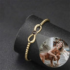 Personalisierte Armband mit Bild Unendlichkeit für Männer