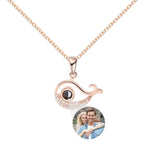 Personalisierte Halskette für Damen Foto Wal