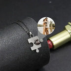 Personalisierte Halskette für Damen Puzzle Paar