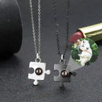 Personalisierte Halskette für Damen Puzzle Paar