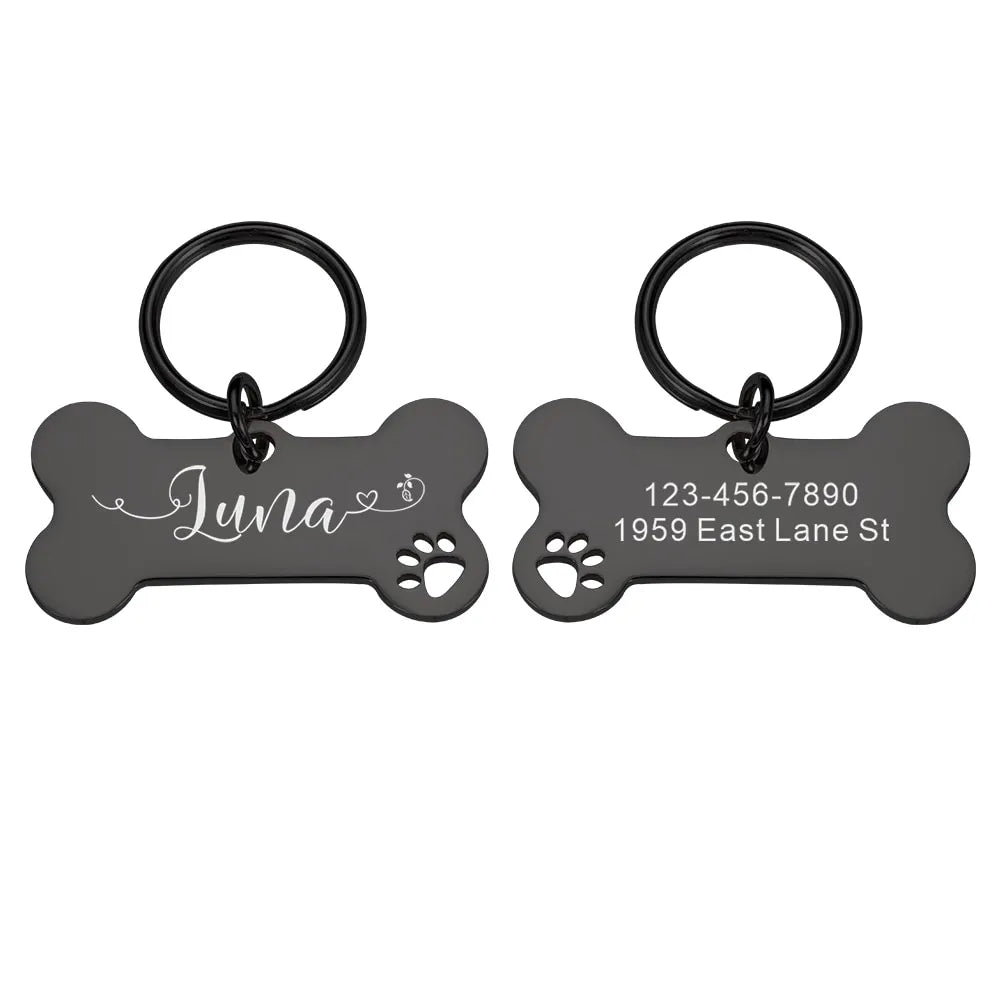 Personalisierte Hundehalsband-Marke