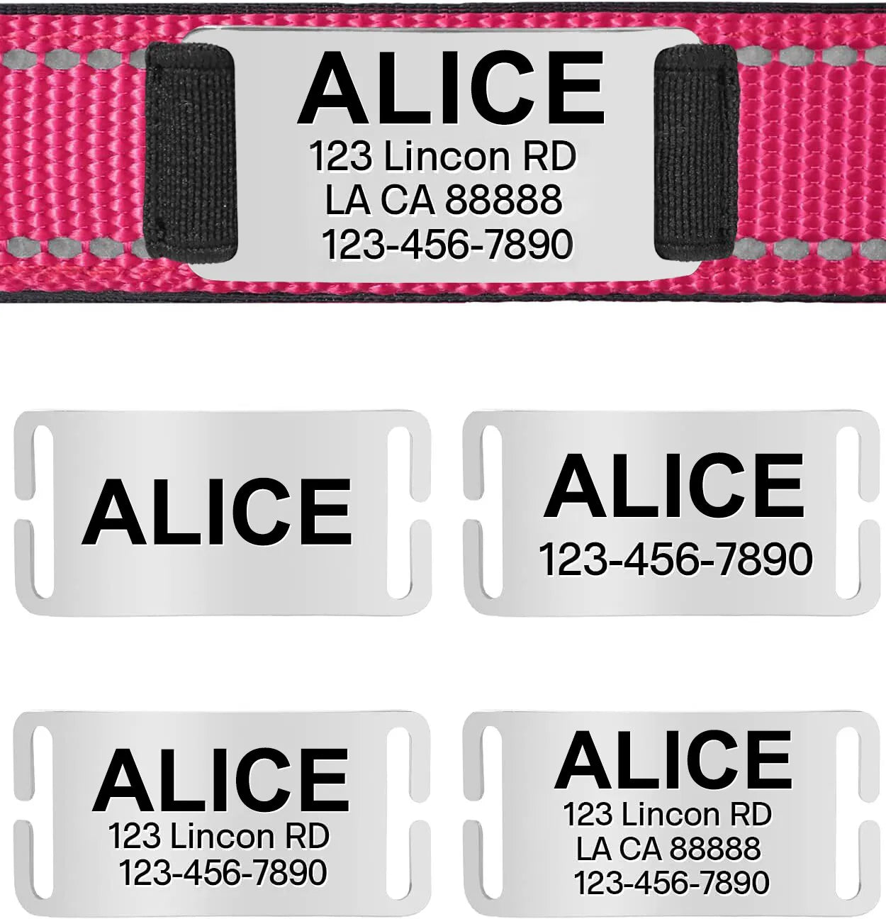 Personalisierte Hundehalsband Mit Telefonnummer beschriftet