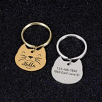 Personalisierte Katzenhalsband Gravierte Medaille