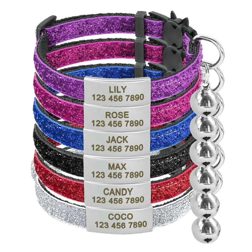 Personalisierte Katzenhalsband, mit Strangulationsschutz