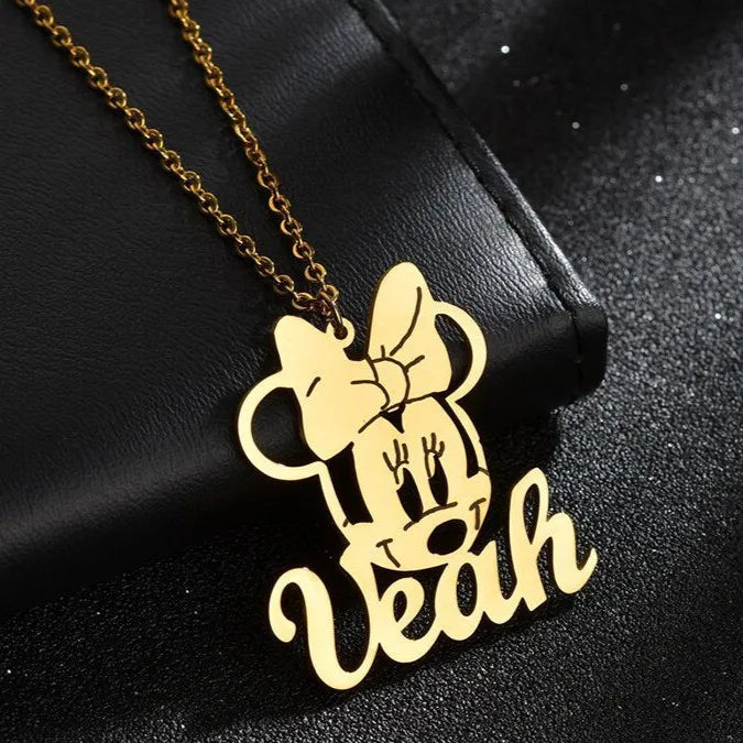 Personalisierte Kette mit Namen Kinderzeichnung