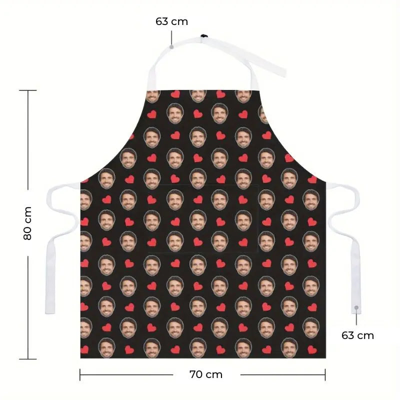 Personalisierte Küchenschürze Gesicht