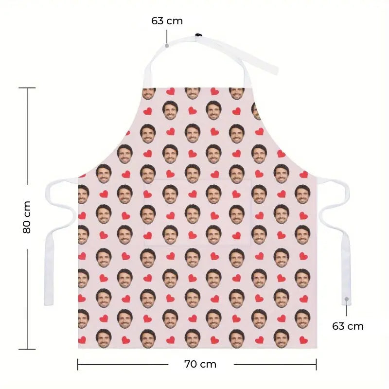 Personalisierte Küchenschürze Gesicht
