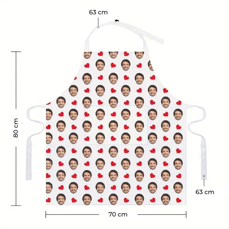 Personalisierte Küchenschürze Gesicht