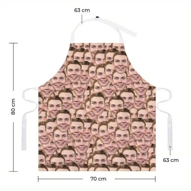 Personalisierte Küchenschürze Gesicht
