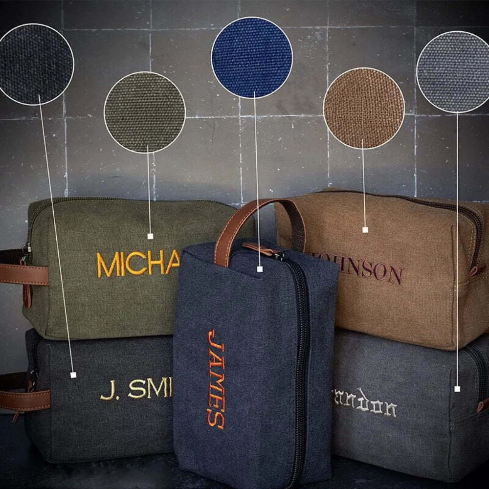 Personalisierte Kulturtasche für den Mann mit Namen