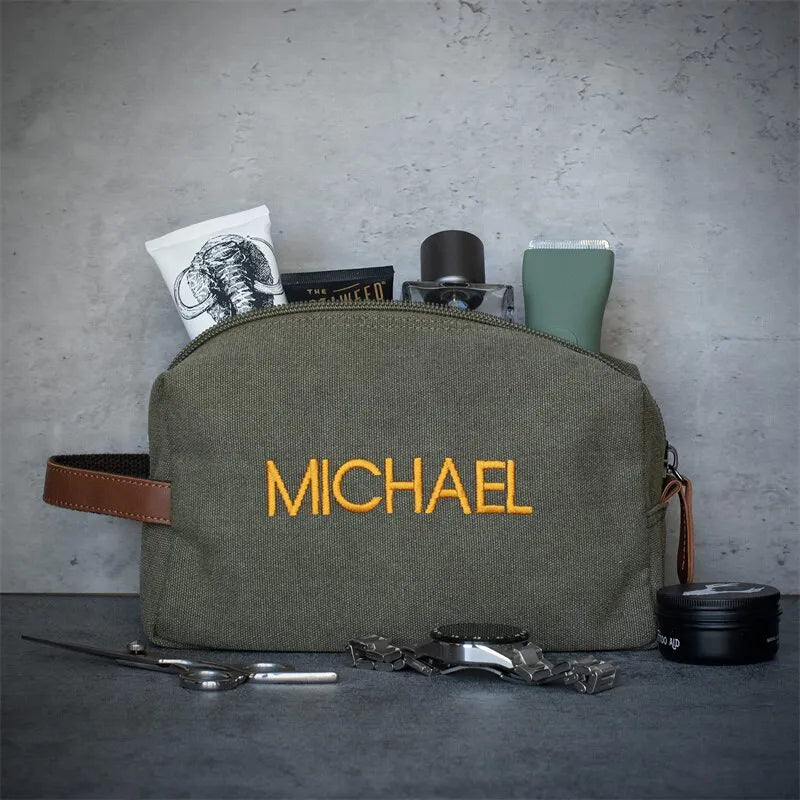 Personalisierte Kulturtasche für den Mann mit Namen