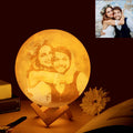 Personalisierte Lampe Foto Mond