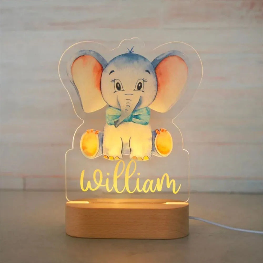 Personalisierte Lampe für Nacht