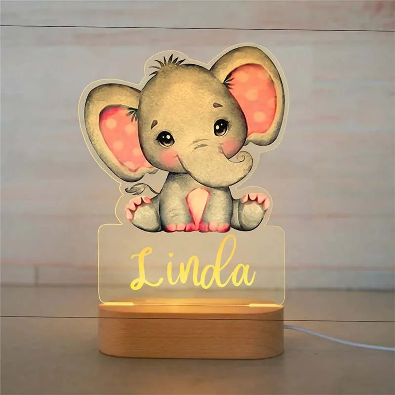 Personalisierte Lampe für Nacht