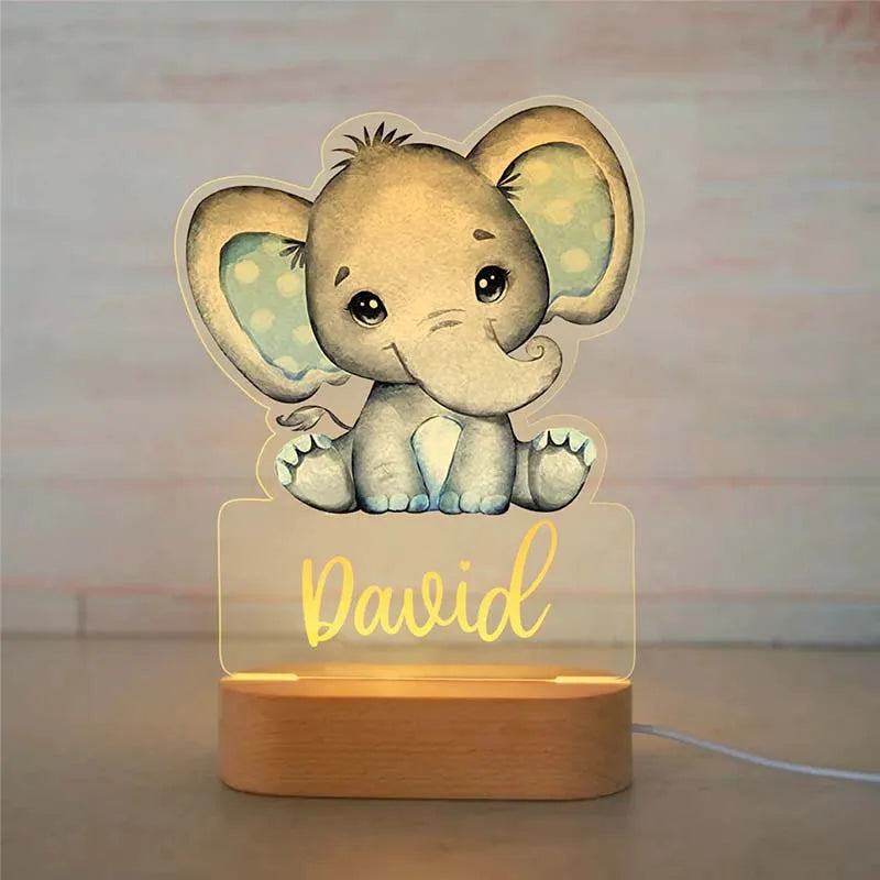 Personalisierte Lampe für Nacht